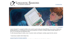 Desktop Screenshot of linguisticremedies.com