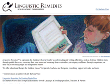 Tablet Screenshot of linguisticremedies.com
